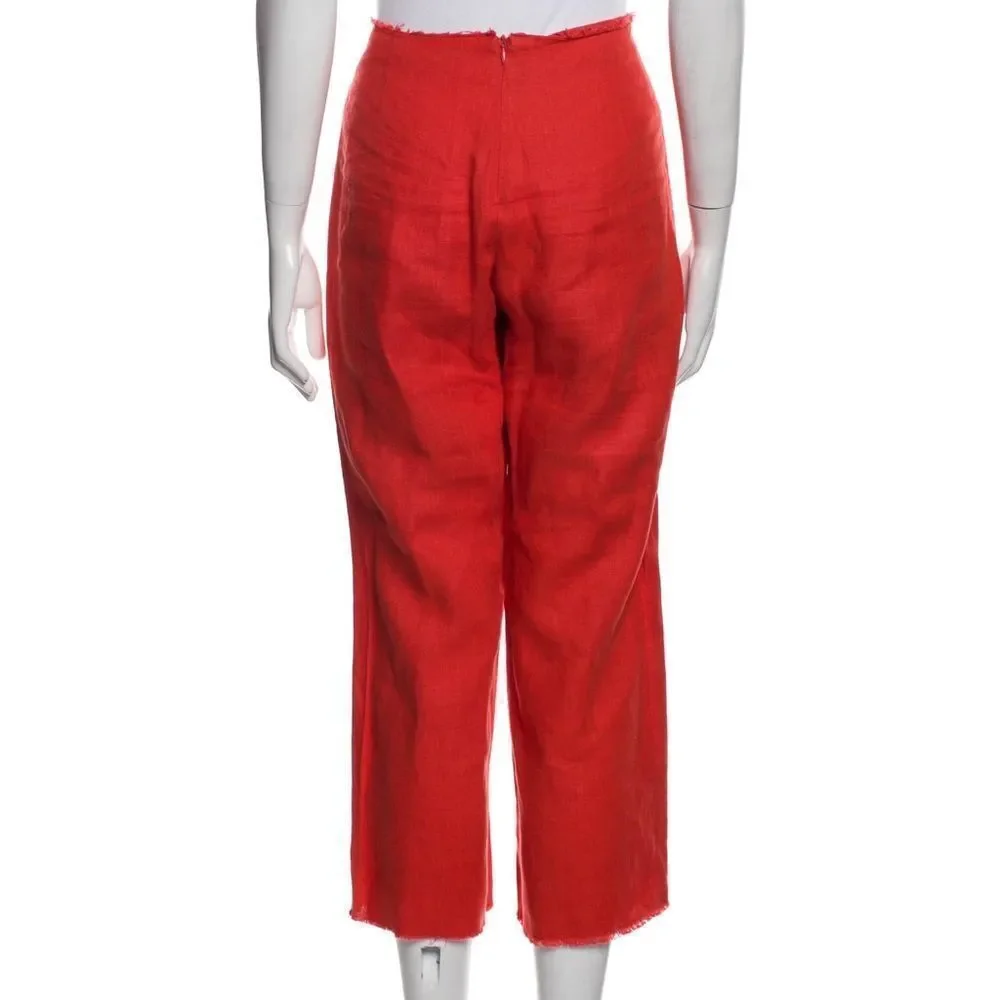 Reformation Women's‎ Red Wide Leg Pants size 2